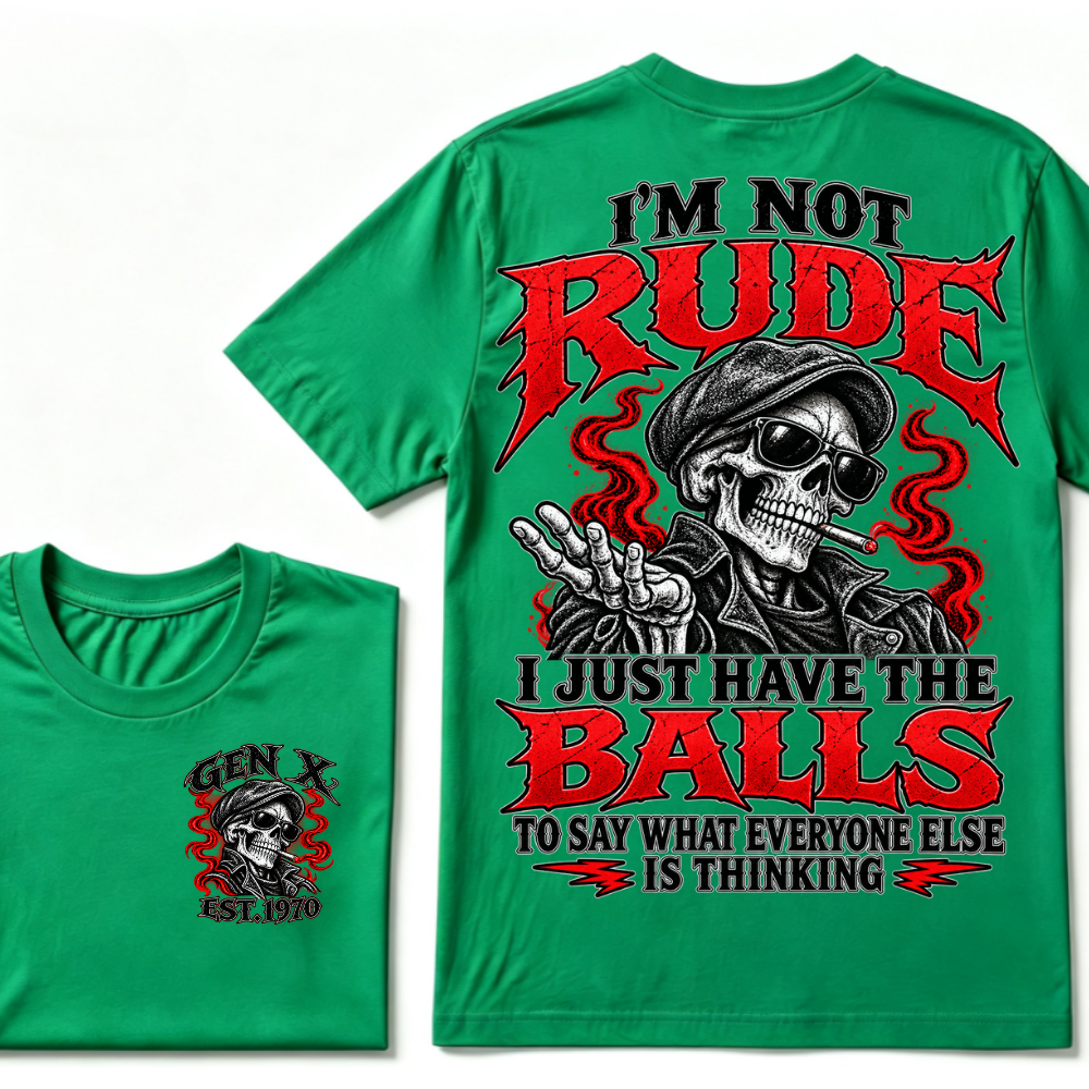 I’m Not Rude. I Just Have the Balls to Say What Everyone Else Is Thinking.Gen X · Est. Year Tee